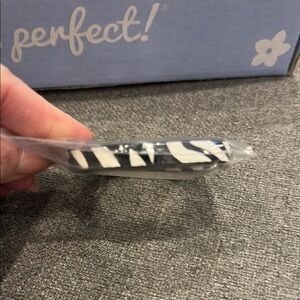 Origami Owl Black and White Bracelet band - leather